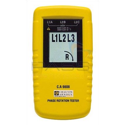 CA6608, CA6609 Phase & Motor Rotation Tester เครื่องทดสอบเฟสและทิศทางการหมุนของมอเตอร์