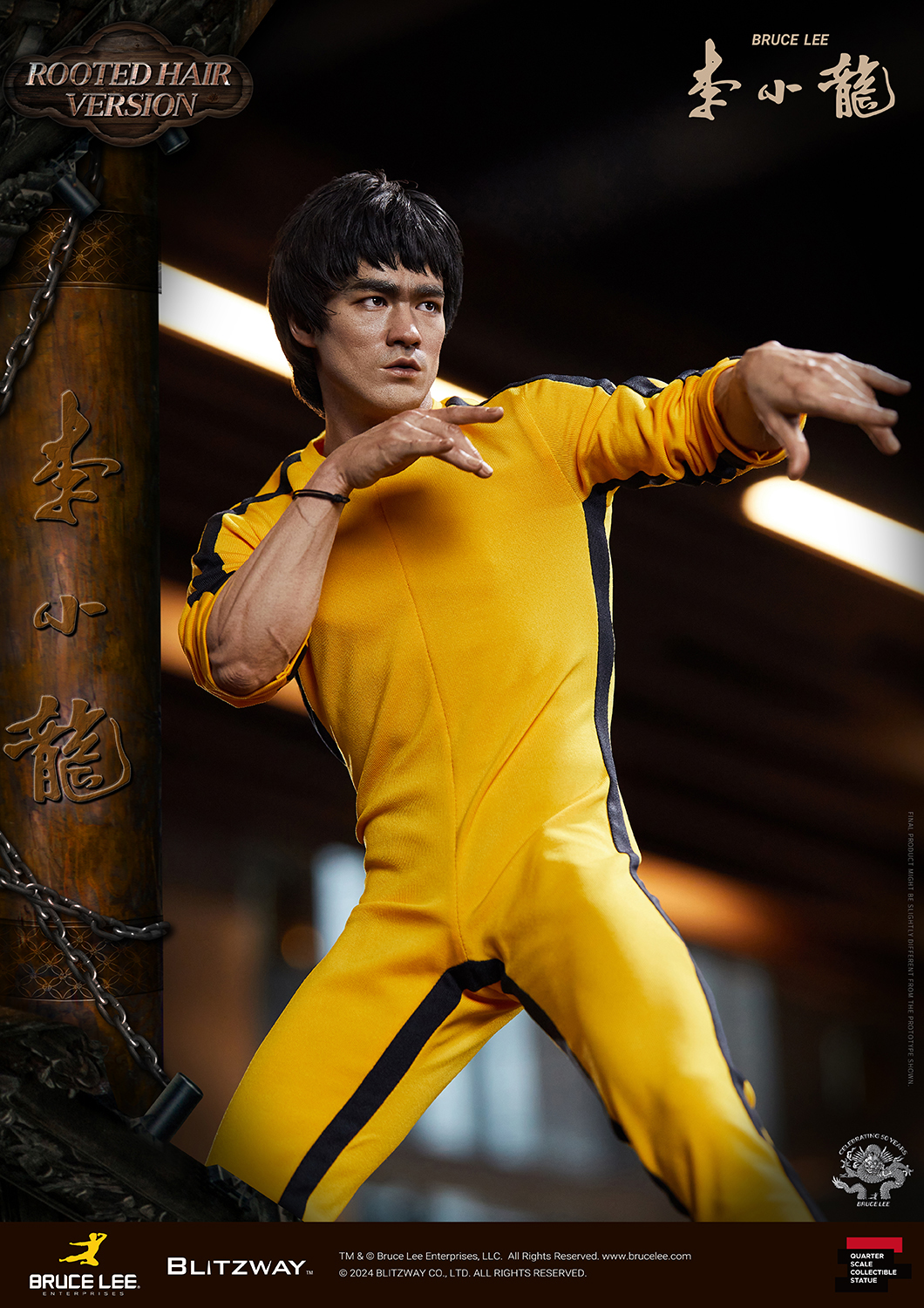[สั่งจอง] Blitzway BW-SS-22401 1/4 : Bruce Lee Tribute 50th Anniversary Grafted Hair Version