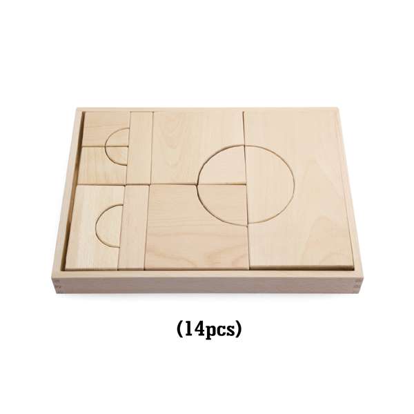 บล็อกไม้สีธรรมชาติ 6 ถาด บล็อคไม้ วัสดุสีปลอดภัย, กระตุ้นพัฒนาการ, ของเล่นไม้, ของเล่นเสริมพัฒนาการ, ของเล่นเด็กอนุบาล, สื่อการสอนเด็กอนุบาล