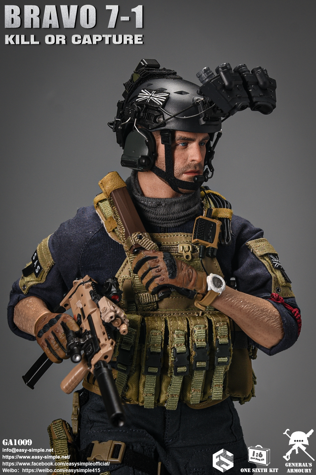 [สั่งจอง] General's Armoury GA1009 1/6 : BRAVO 7-1 KILL OR CAPTURE