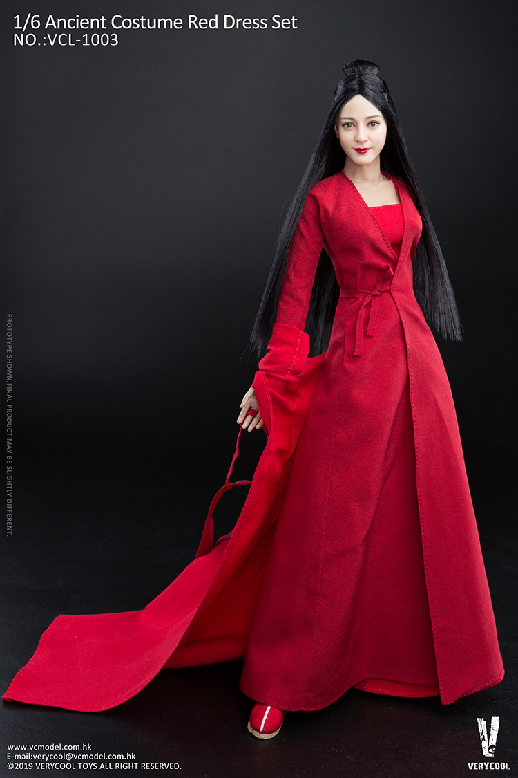 [สั่งจอง] VERYCOOL VCL-1003 ACCESSORIES SERIES ：1/6 Ancient Costume Red Dress Set [reprint]