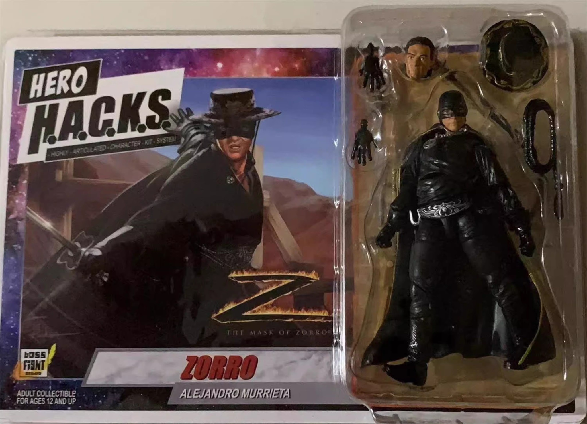 [สั่งจอง] BOSS FIGHT STUDIO 1/18 : HERO H.A.C.K.S. ZORRO ACTION FIGURE - ALEJANDRO MURRIETA