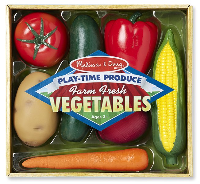 ชุดผักของเล่นเหมือนจริง Melissa & Doug Play Food - Farm Fresh Vegetables รุ่น4083 ของเล่นเสริมพัฒนาการเด็ก