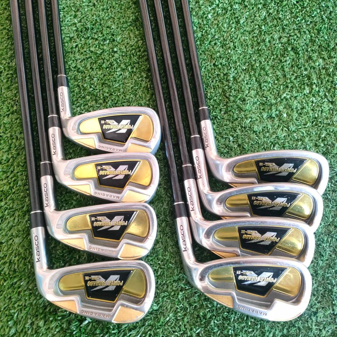🏌️ชุดเหล็ก KASCO POWER TORNADO DF-II MARAGING หน้าเด้งจัด!!! มีเหล็ก 5-9 เเละ PW AW SW ก้าน KASCO POWER TORNADO DF-II FLEX R ไม้กอล์ฟมือสอง ของแท้ BY NakaraLuxurious