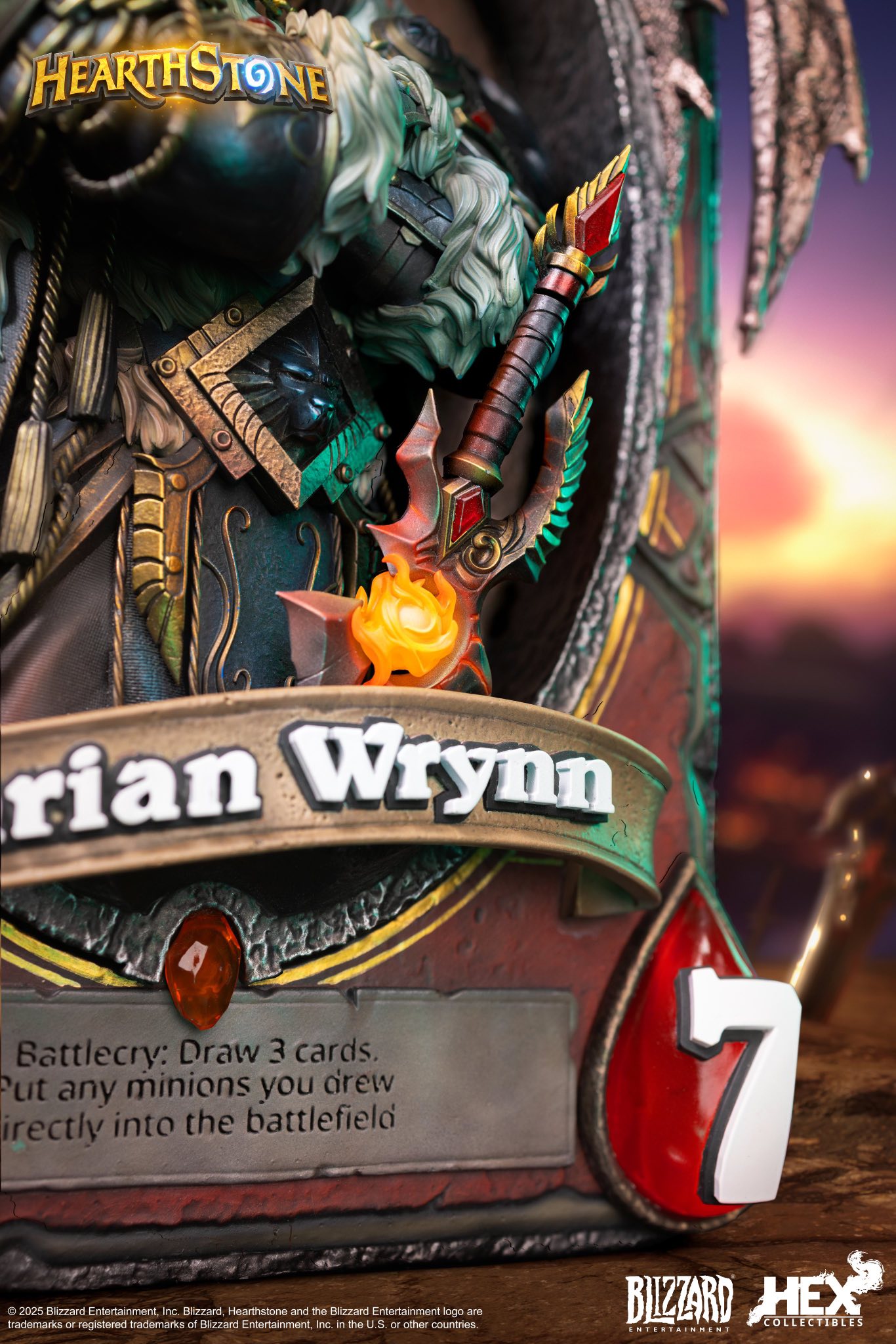 [สั่งจอง]HEX Collectibles : Varian Wryn Art Statue (Blizzard Hearthstone)