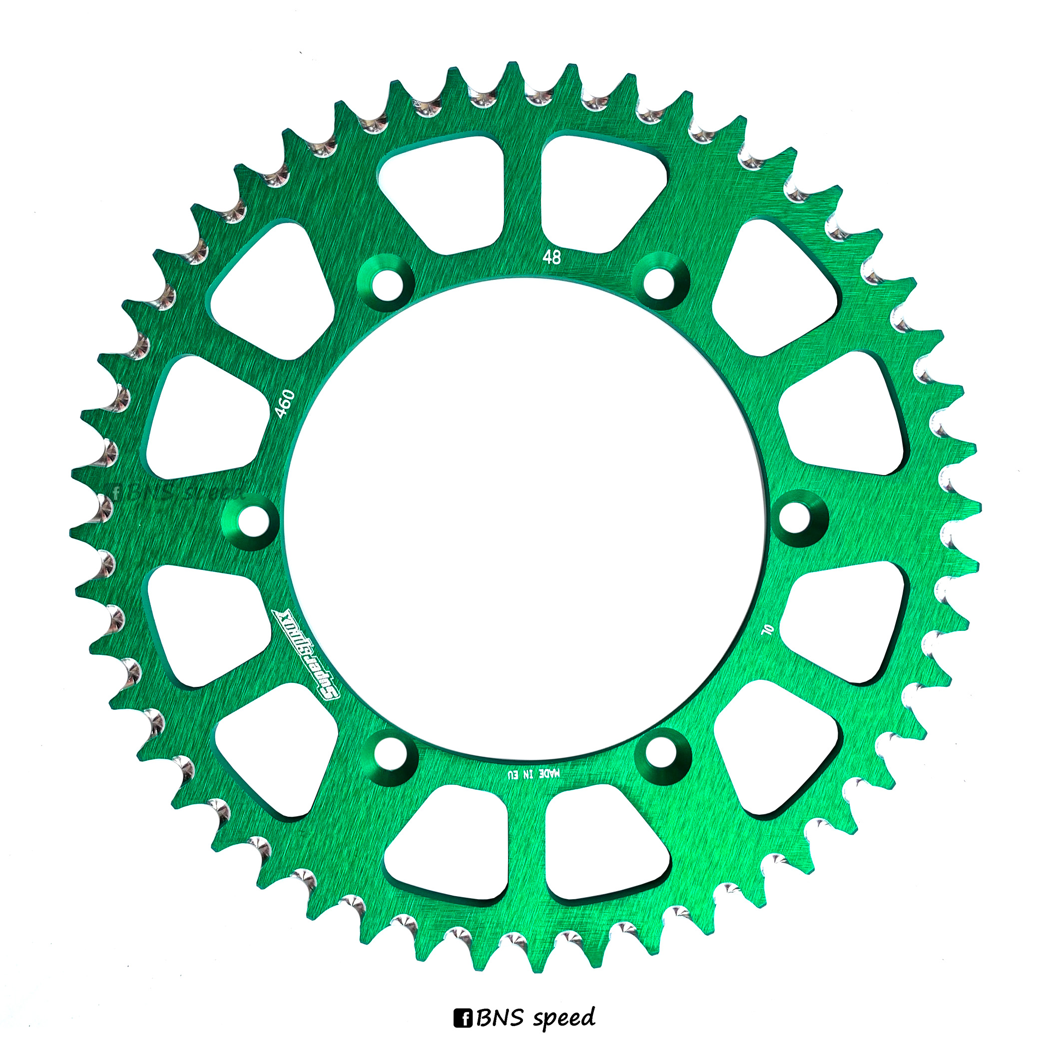 สเตอร์อลูมิเนียม Supersprox Kawasaki 48T สีเขียว