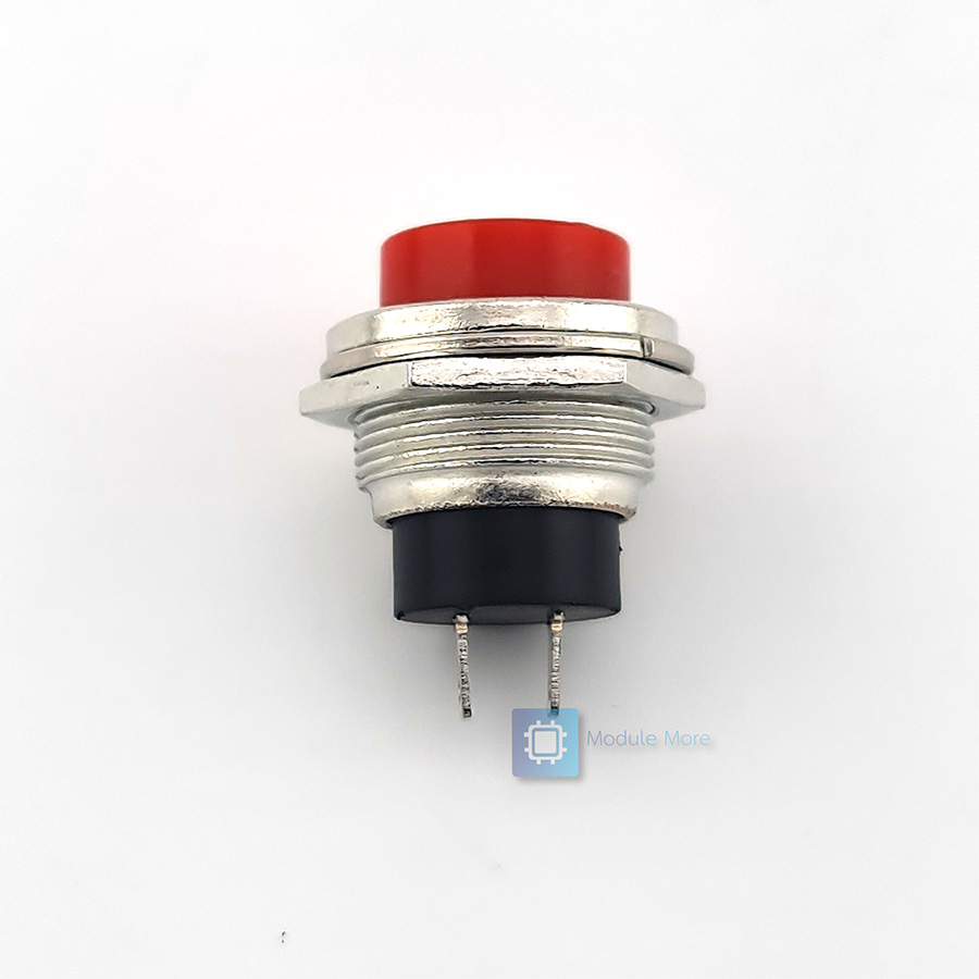 สวิตซ์ ปุ่มกด DS-212 กดติด-ปล่อยดับ Switch 16mm round non-locking self-reset push button