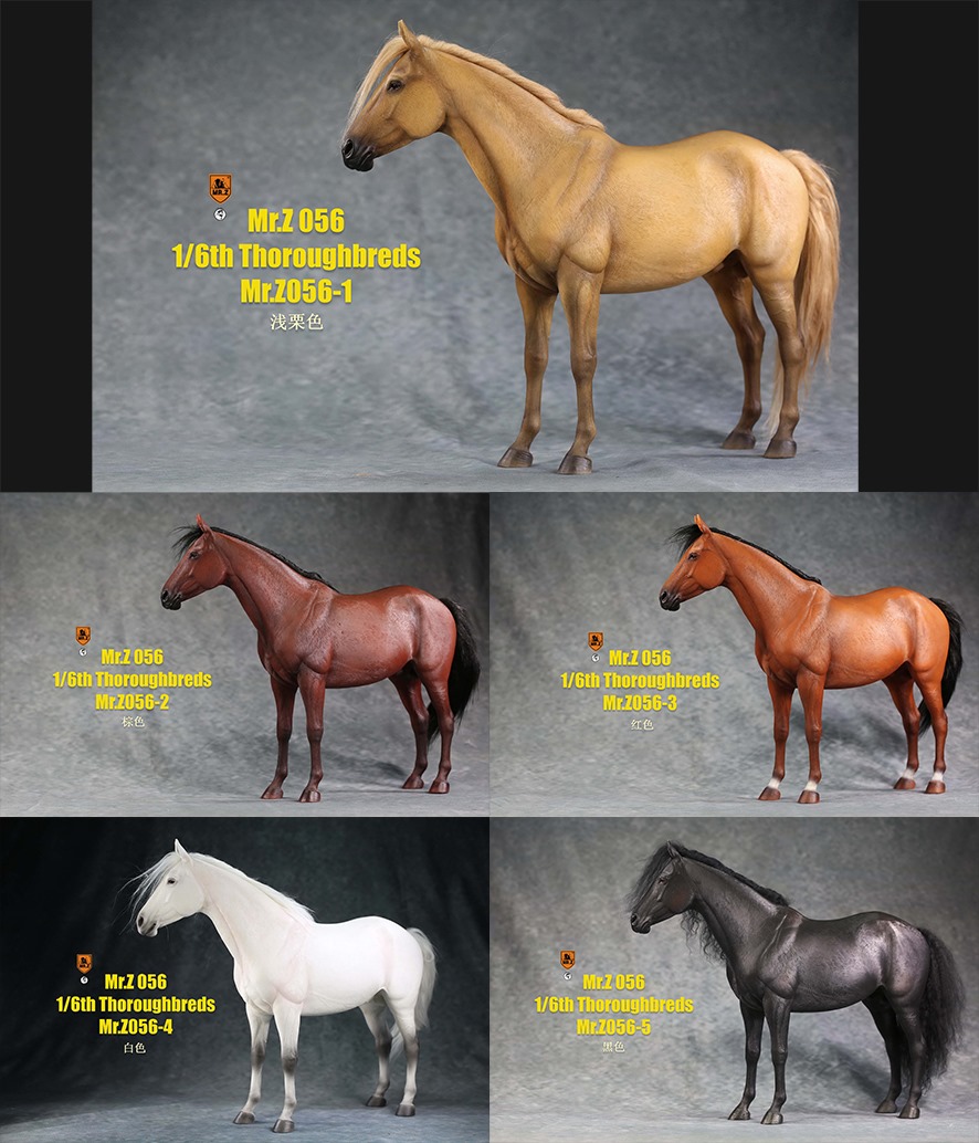 [สั่งจอง]MR.Z MRZ056 1/6 animal model No.56 : Thoroughbreds （all 5 colours） MR.Z 1/6 : Ancient Japanese Harness Set