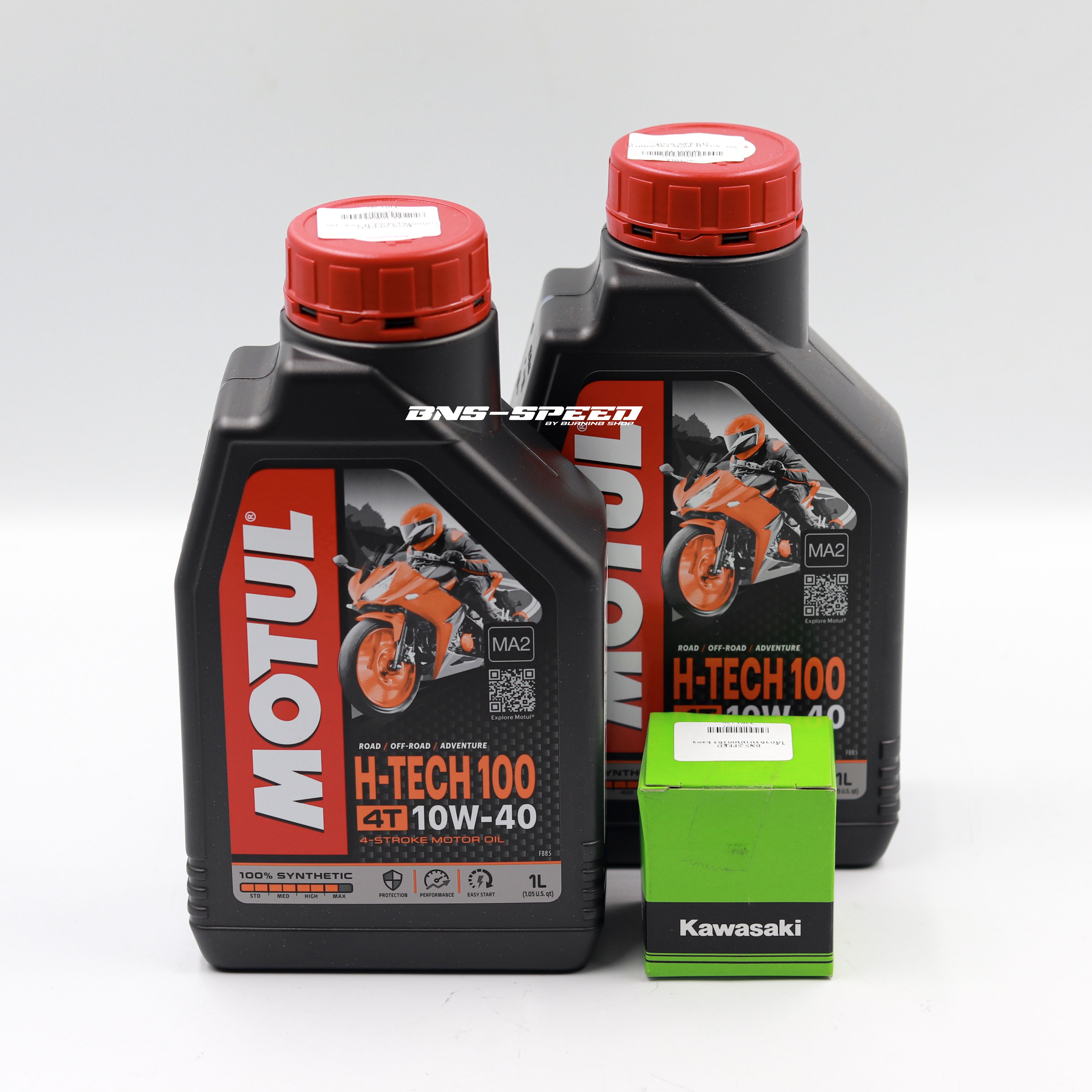 ชุดถ่ายน้ำมันเครื่อง KLX230/250 (Motul H-TECH100 100% Synthetic)