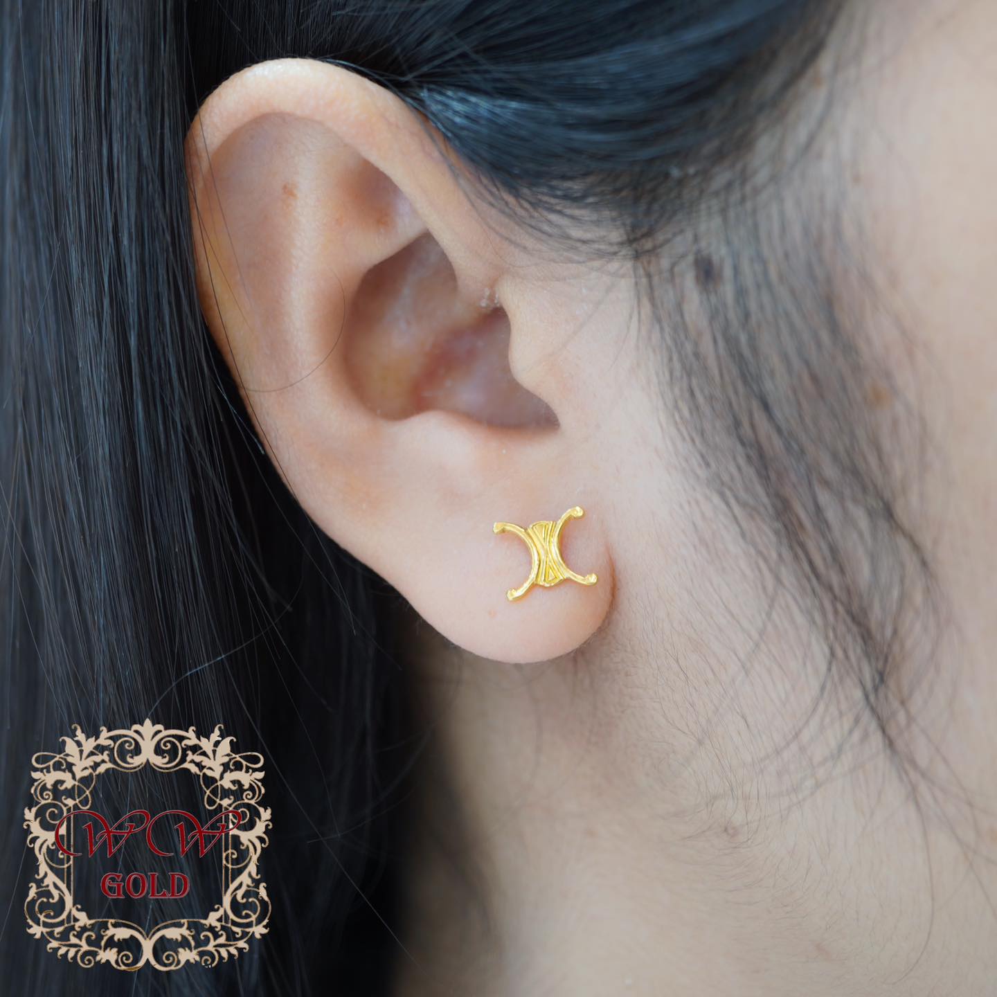 ต่างหูทองแท้ 18K