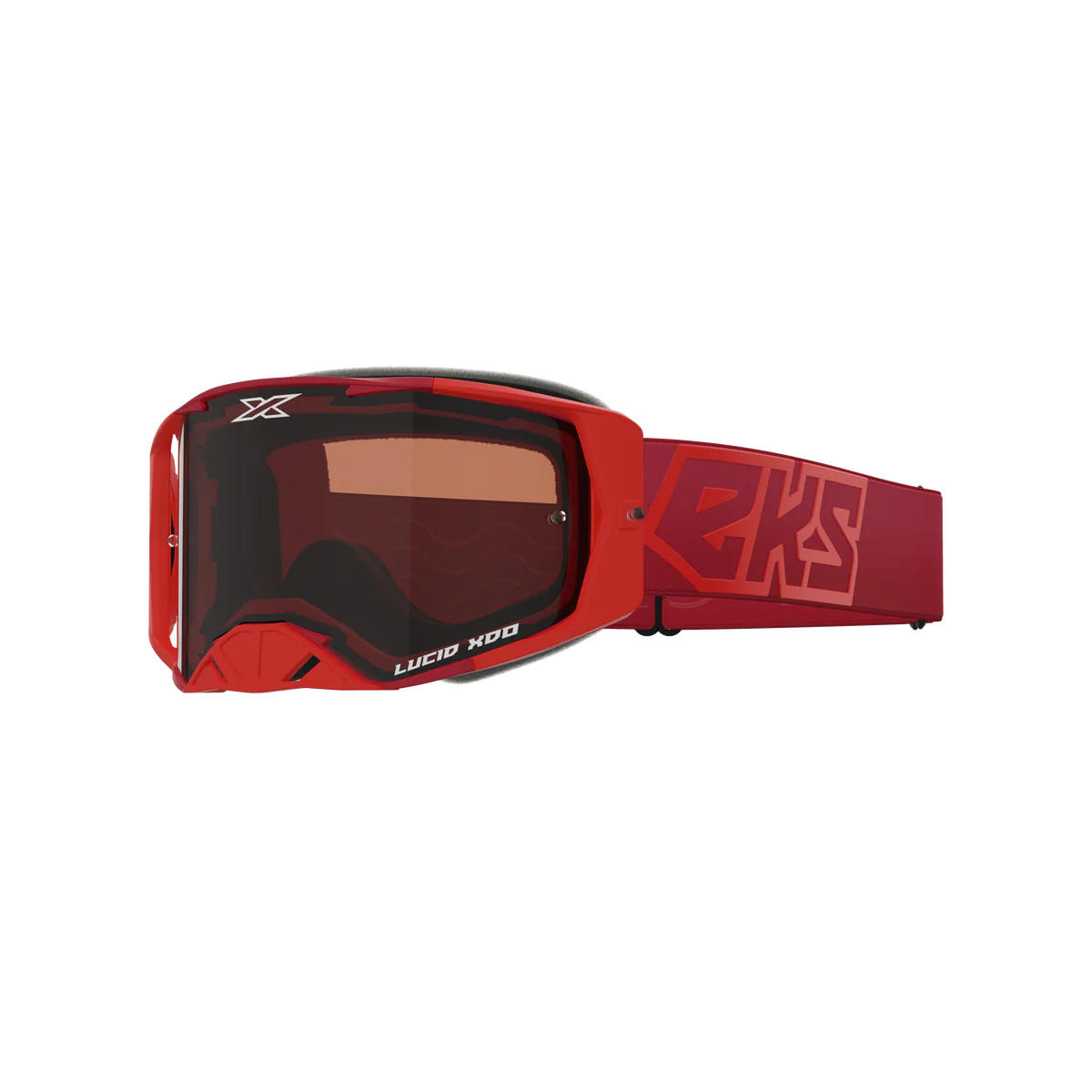 แว่น EKS Brand Lucid Goggle Red - Auburn Afterburner Lens