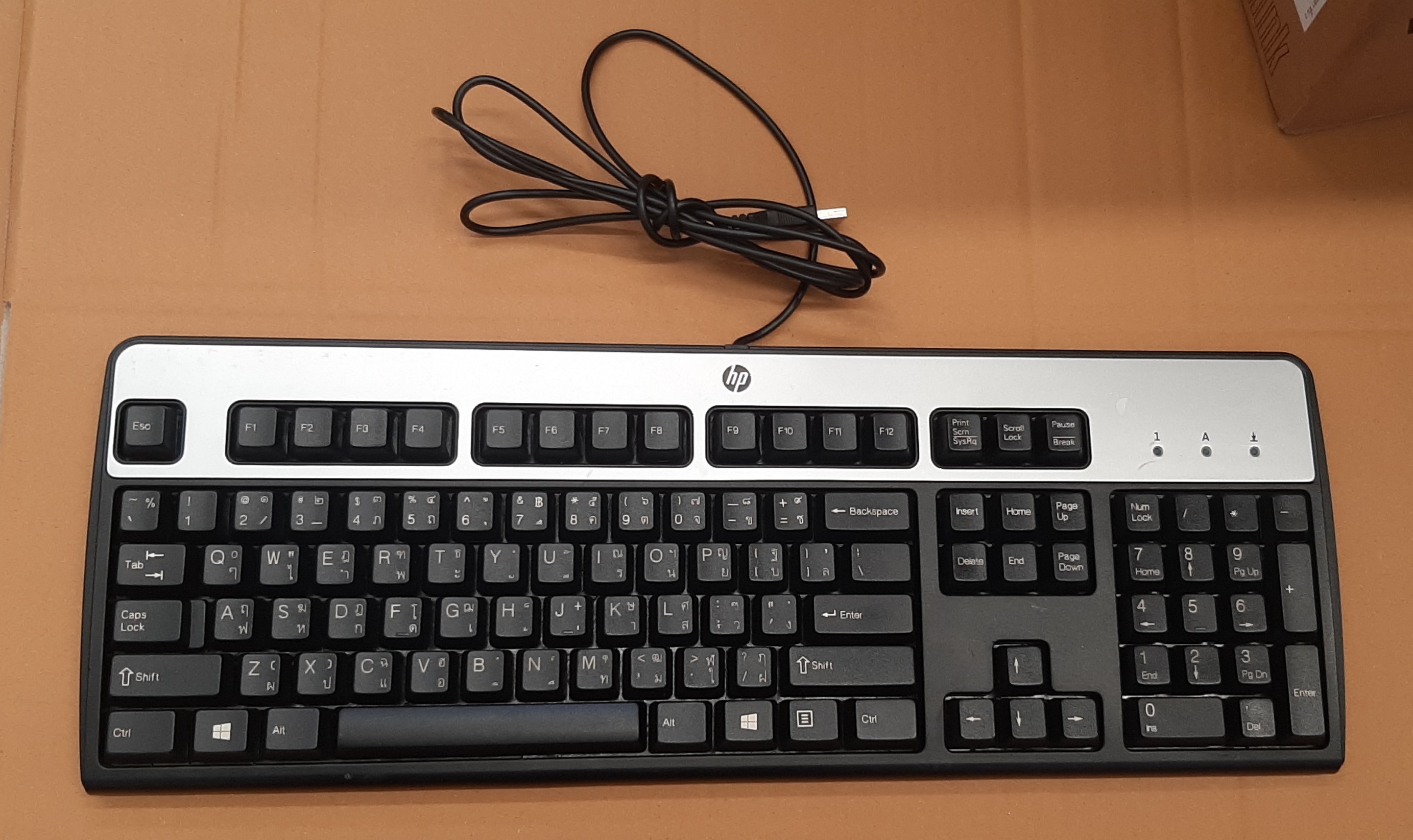คีย์บอร์ดมือสอง HP KU-0316 USB Keyboard สภาพดีประกันร้าน 1 เดือน