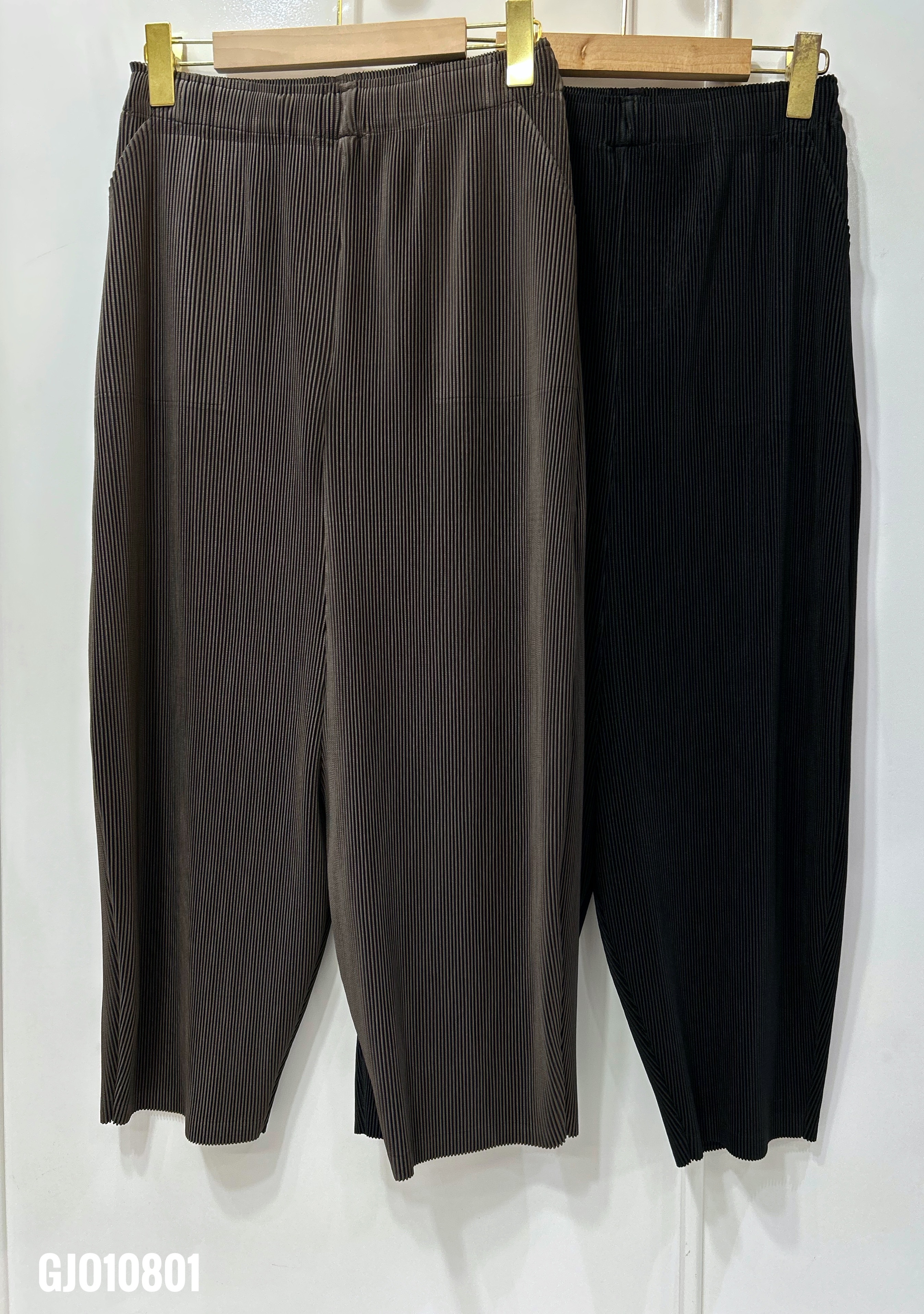ยาว 34 นิ้ว 2MUAY รุ่น GJO10801 กางเกงอัดพลีท THICK HAREM PLEATED PANTS 2 สี FREE SIZE