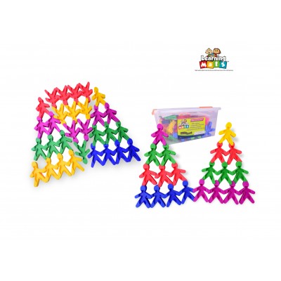 ตัวต่อเพื่อนเกลอสีสัน 50 ชิ้น รูปร่าง ,ตัวต่อ , ส่งเสริมการเรียนรู้ ,ของเล่นเสริมพัฒนาการ,ของเล่น , สื่อการสอน