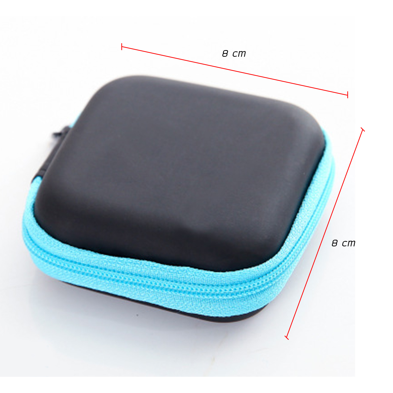 กระเป๋าซิปแบบพกพา ทรงสี่เหลี่ยมจัตุรัส สี่เหลี่ยมผืนผ้า ใส่หูฟัง สายชาร์จ มีให้เลือกหลายสี ดีไซน์สวยงาม