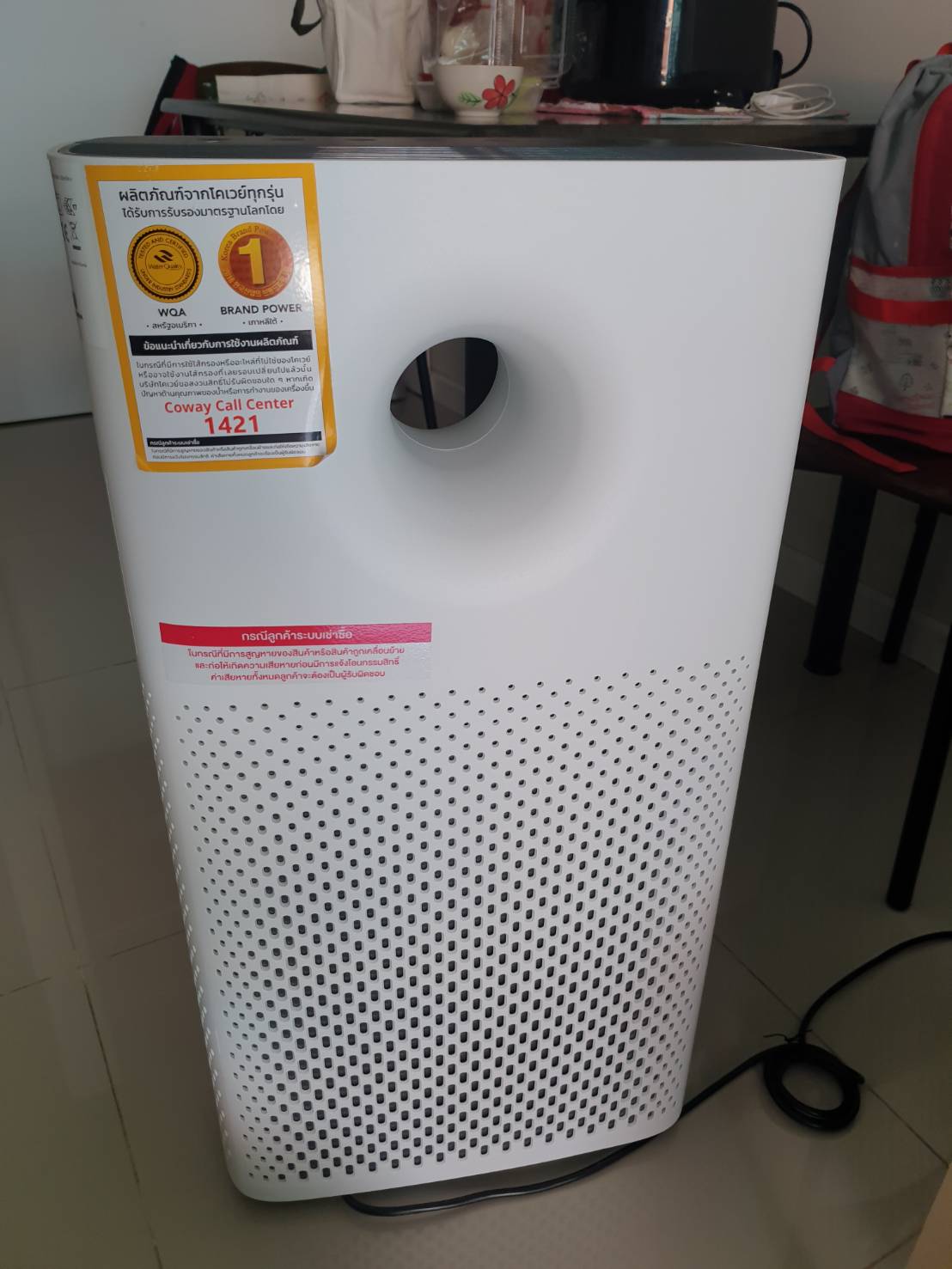 เครื่องกรองอากาศ coway ap-1516D สภาพใหม่มาก แถม ไส้กรองใหม่ ให้ 1 แผ่น