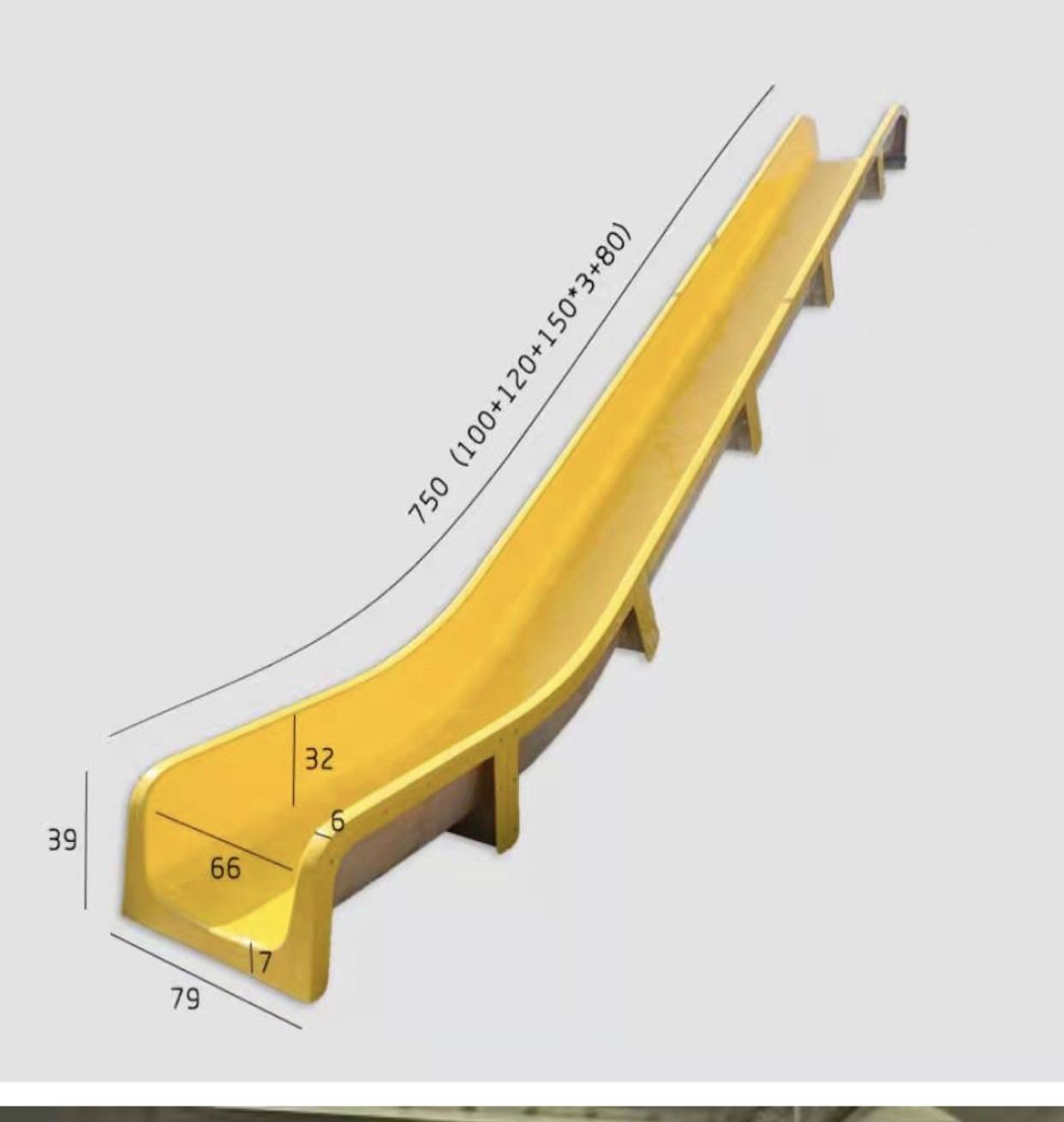 อะไหล่รางสไลเดอร์ สำหรับบ้านบอลเด็ก สวนสนุก สวนน้ำ อะไหล่กระดานลื่นไฟเบอร์กลาส สั่งทำตามขนาดของพื้นที่ได้
