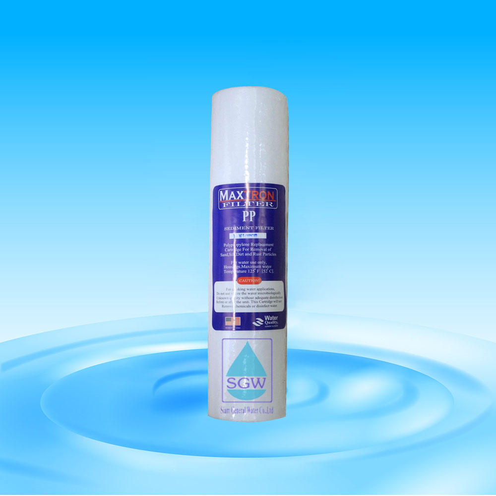 MAXTRON PP Sediment Filter # 1 Micron 10" (50 Pcs. / Box)
