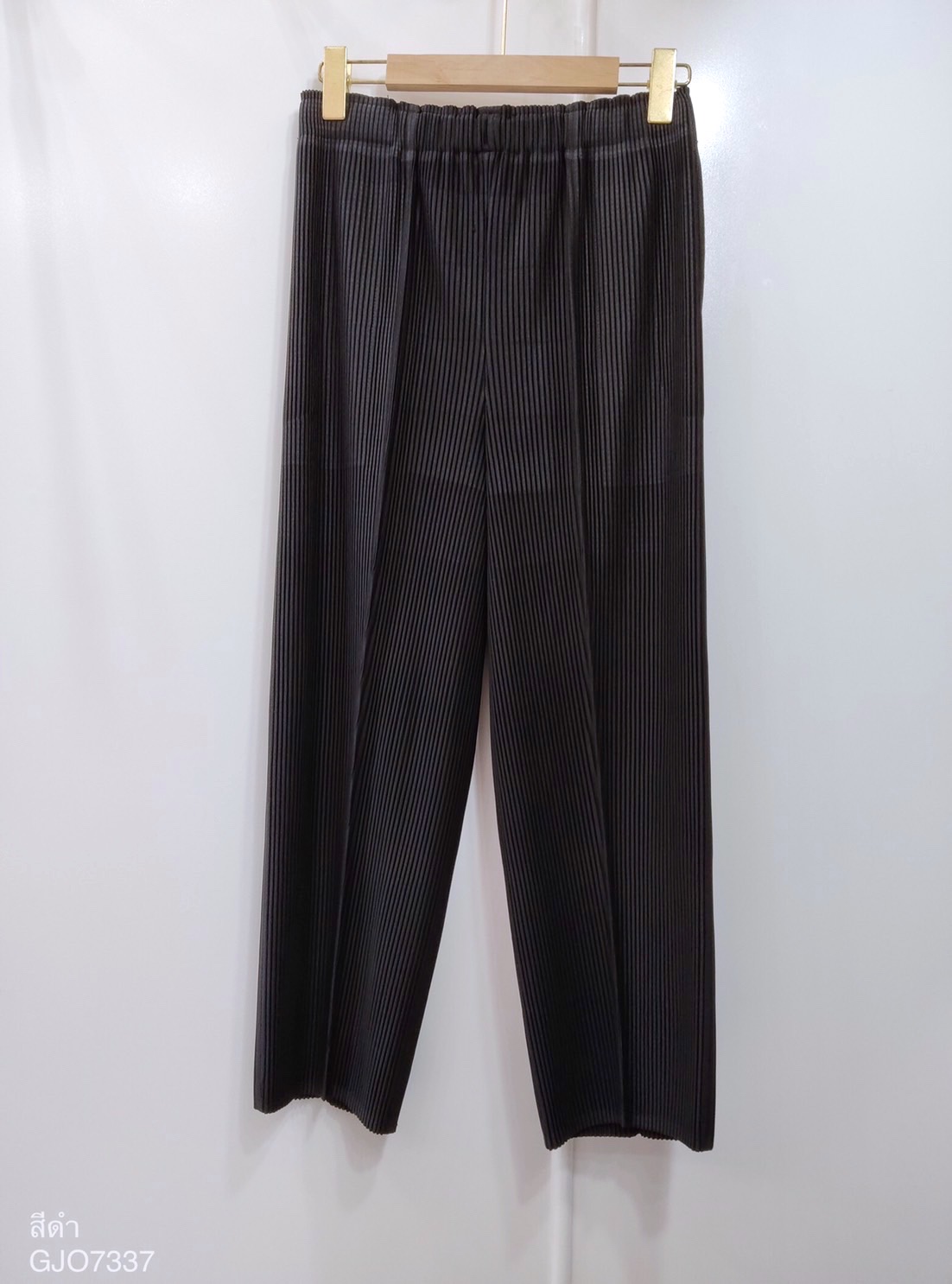 ยาว35นิ้ว! 2MUAY รุ่น GJO7337 กางเกงพลีทคุณภาพ THICK SLIM LEG PLEATED PANTS 10 สี FREE SIZE