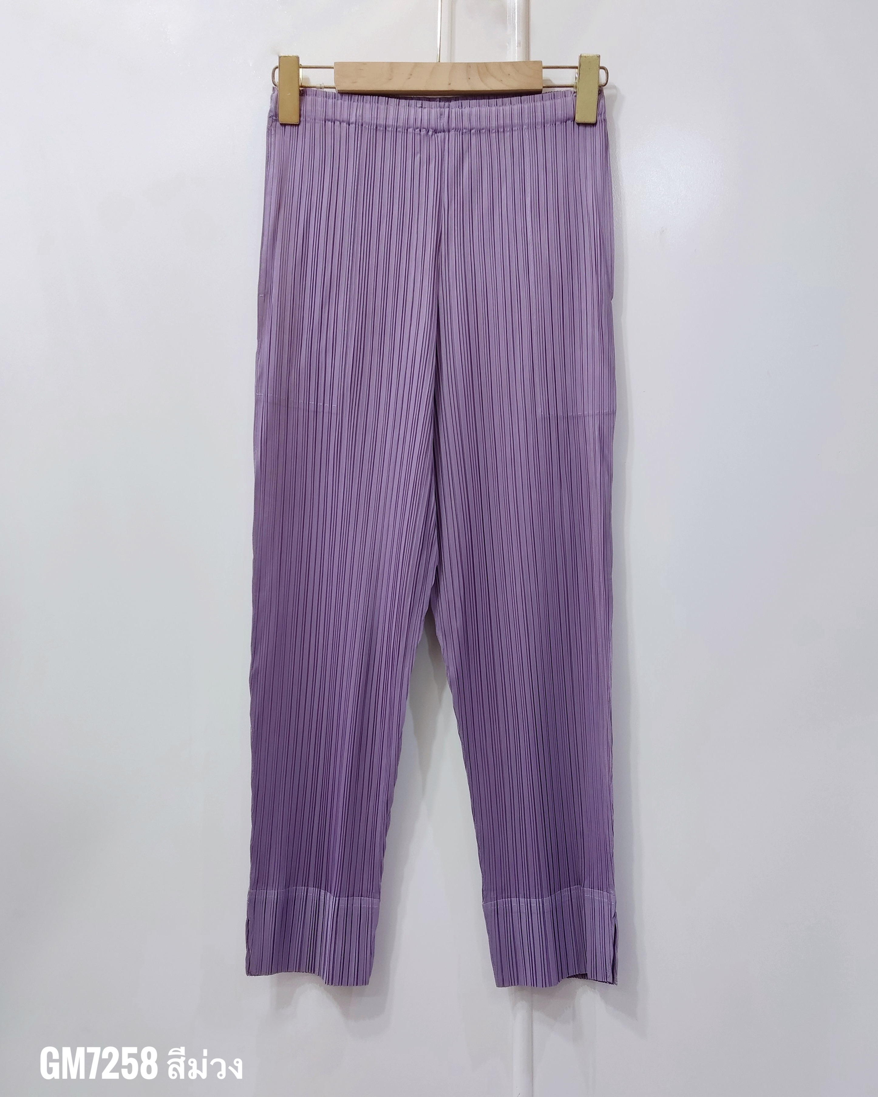 ยาว 34 นิ้ว 2MUAY รุ่น GM7258 กางเกงอัดพลีท SLIM FIT PLEATED PANTS 55 สี FREE SIZE