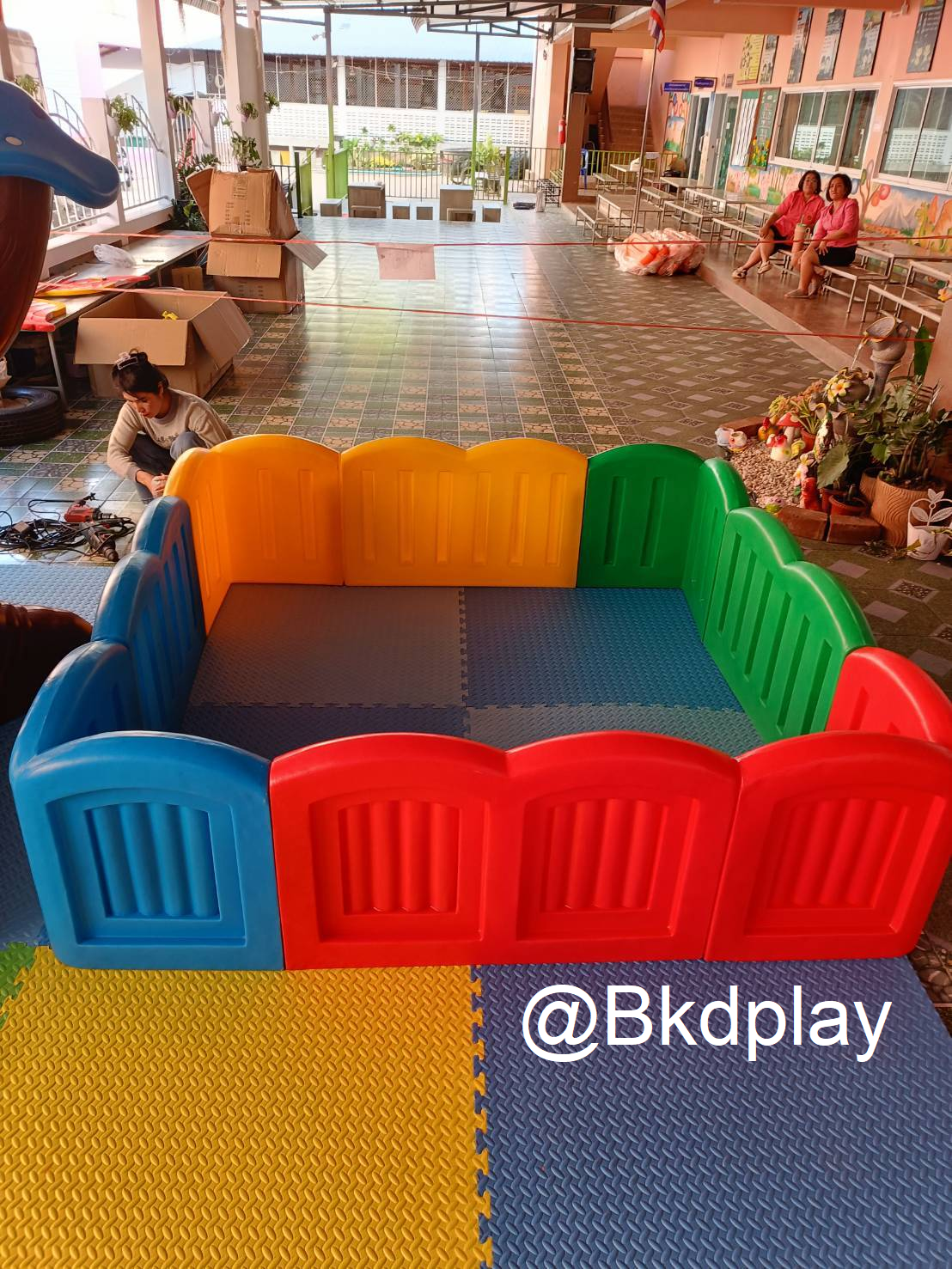 แผ่นโฟมปูพื้นกันกระแทก จิ๊กซอ EVA (งานนำเข้า) 20 มล 100x100 หนา2 ซม. ,แผ่นกันกระแทก,แผ่นโฟมปูพื้น, โฟมปูพื้น,จิ๊กซอว์ปูพื้น, แผ่นรองคลาน สำหรับเครื่องเล่นสนามในร่ม ห้องเด็กเล่น พร้อมส่ง ราคาโรงงาน