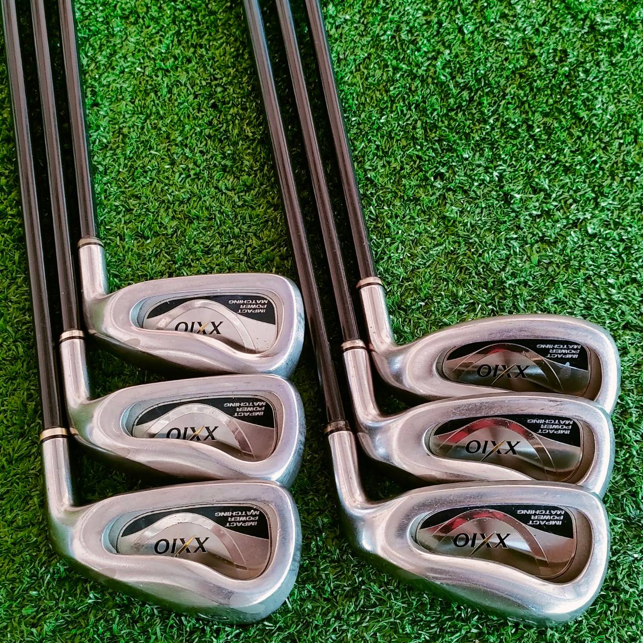 ชุดเหล็กหน้าเด้ง XXIO IMPACT POWER MATCHING มีเหล็ก 6-9 เเละ PW AW ก้าน XXIO MP400 FLEX R เหล็กติดรางวัลอันดับ 1 ในญี่ปุ่น ไม้กอล์ฟมือสอง ของแท้ BY NakaraLuxurious