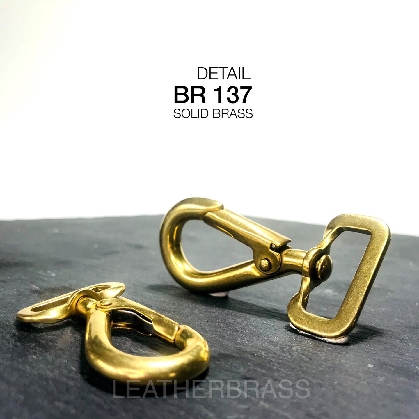 BR137 ตะขอทองเหลืองแท้ ตะขอกระเป๋า **ราคาต่อชิ้น**อุปกรณ์กระเป๋า #leatherbrass