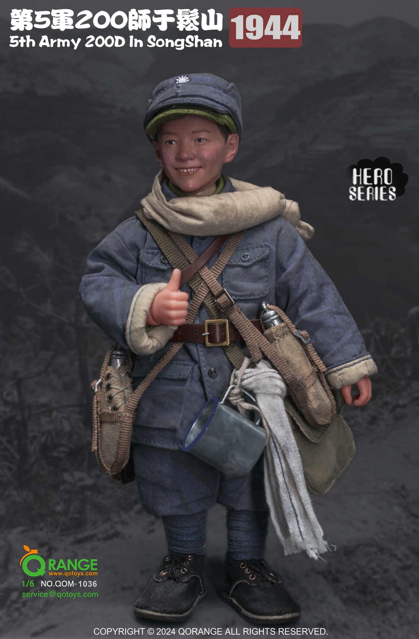 [สั่งจอง] ORANGE QOTOYS QOM-1036 1/6 : 5th Army 200D In SongShan 1944