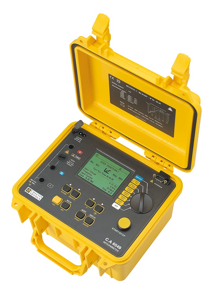 CA6549 5kV Digital Insulation Tester เครื่องวัดความต้านทานฉนวนพร้อม Graphic Display_Chauvin Arnoux