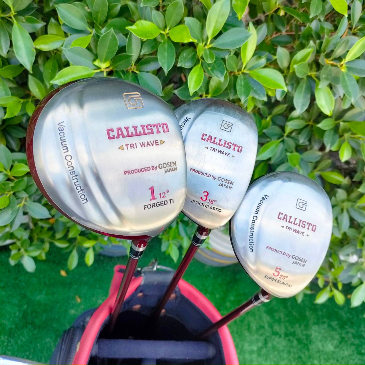 **ไม้กอล์ฟสำหรับผู้หญิง** FULLSET GOSEN JAPAN CALLISTO TRI WAVE ของดีจากญี่ปุ่น สวยครบ เดิมๆ จบเลย พร้อมออกรอบ!!!