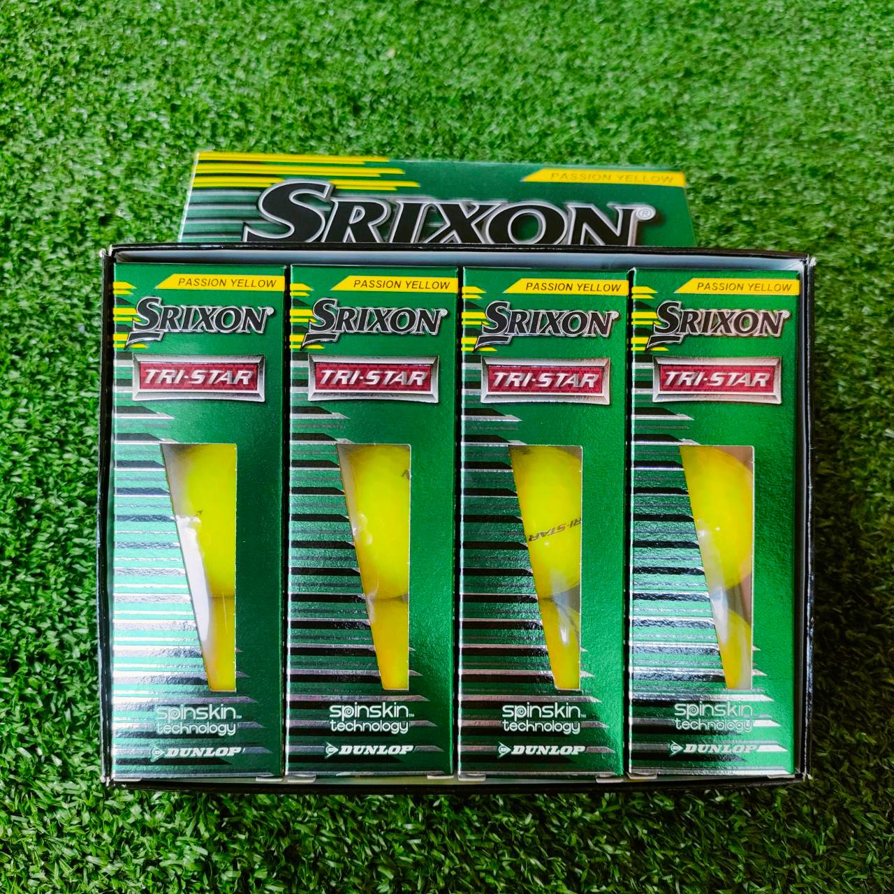 ลูกกอล์ฟ SRIXON TRI-STAR ของใหม่!!! พรีเมี่ยมจากญี่ปุ่น รุ่นนี้เปลือกสามชั้น SPIN SKIN!! ตกหยุดแน่นอน นุ่มและเสถียรมาก
