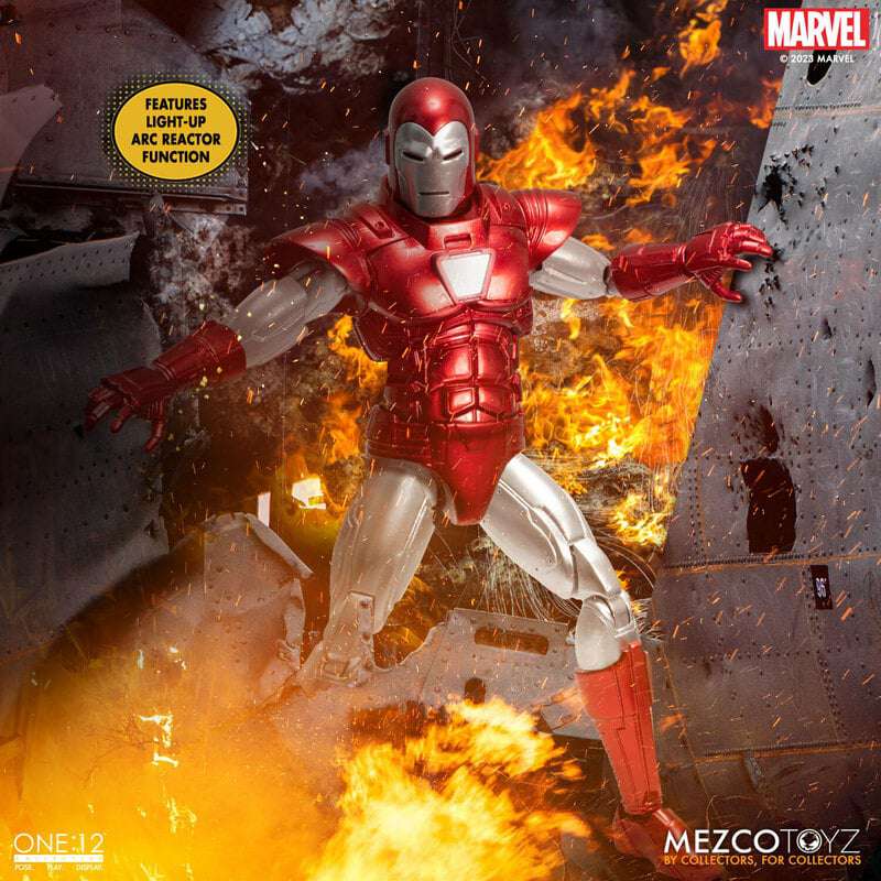 [พร้อมส่ง] Mezco Toyz One:12 Collective Iron Man - Silver Centurion Edition