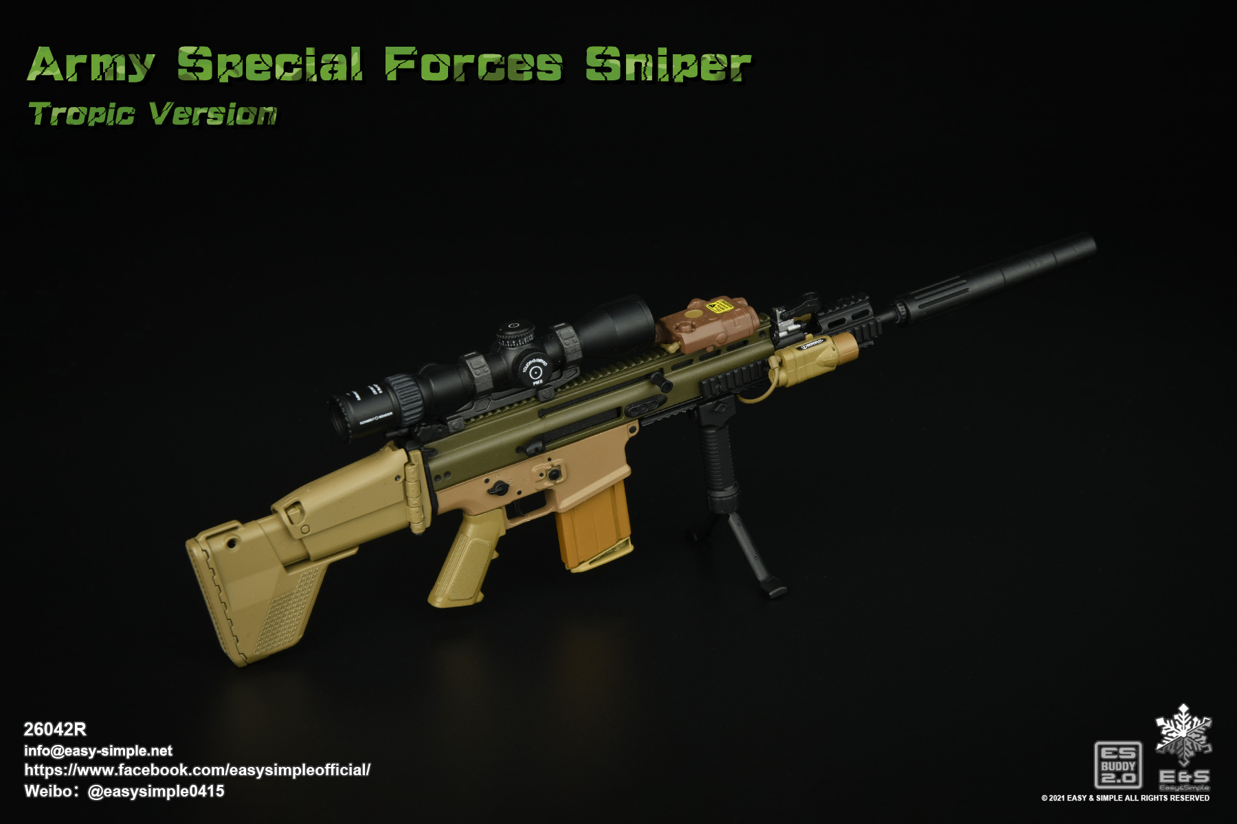 [สั่งจอง] Easy&Simple 26042R 1/6 : Army Special Forces Sniper Tropic Version