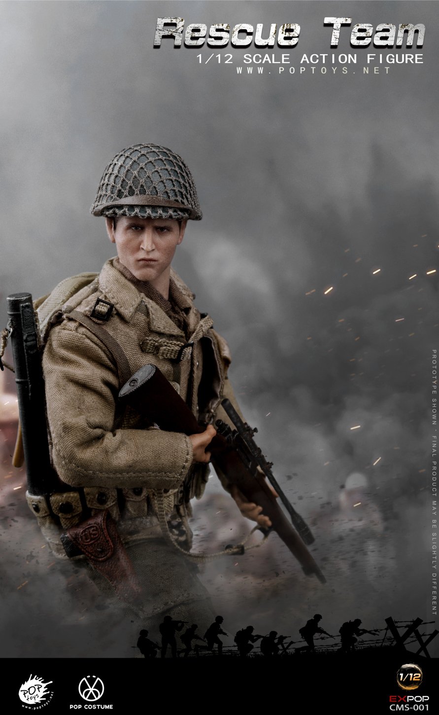 [สั่งจอง] POPTOYS 1/12 CMS001 WWII US Rescue Squad Sniper