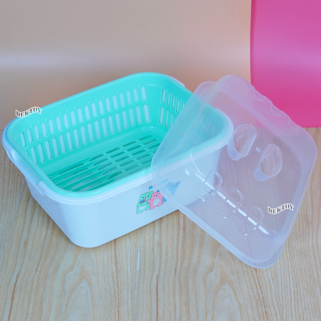 NANNY แนนนี่ ที่คว่ำขวดนมมีฝาปิดแนนนี่ลายมุนิน N216FM