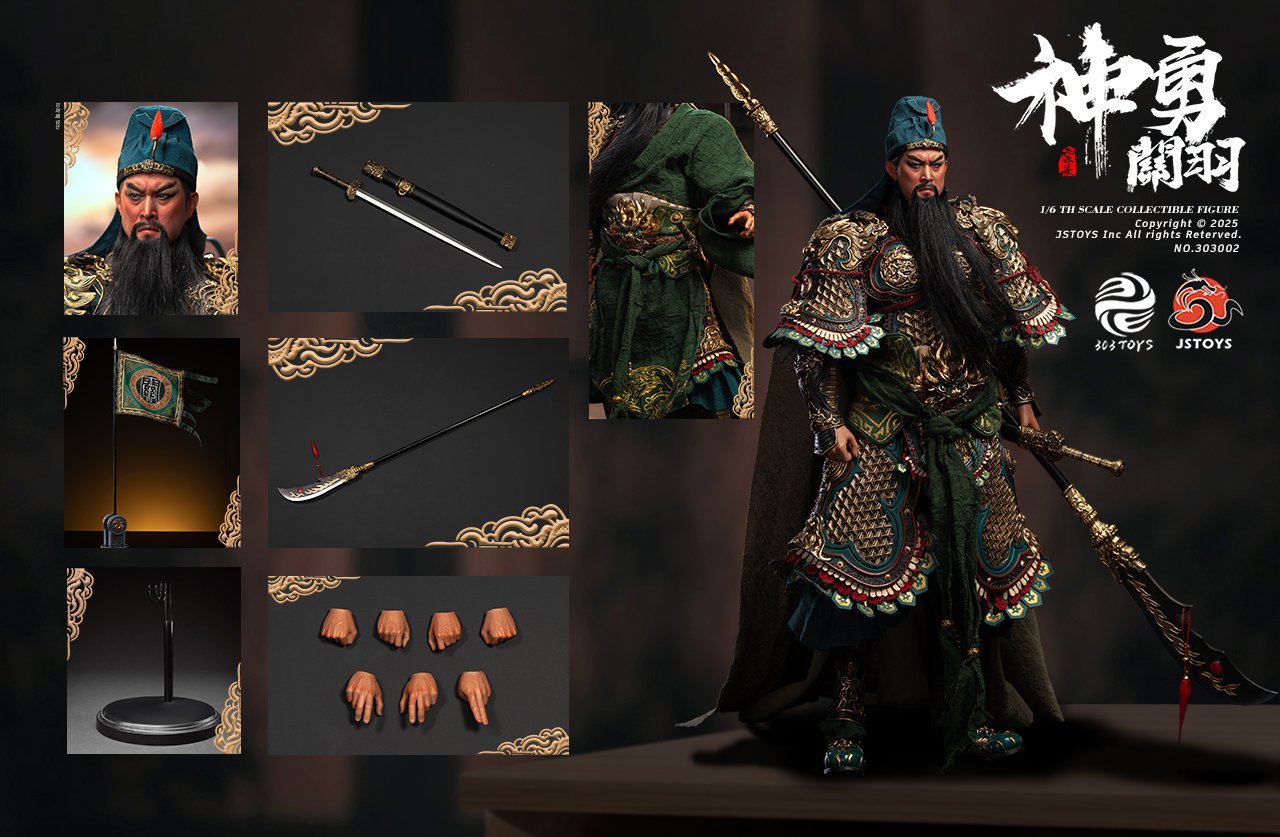 [พร้อมส่ง]303TOYS x JSTOYS 1/6 : Three Kingdoms Mighty Guan Yu Yun Chang - NO.303002 : Exclusive edition