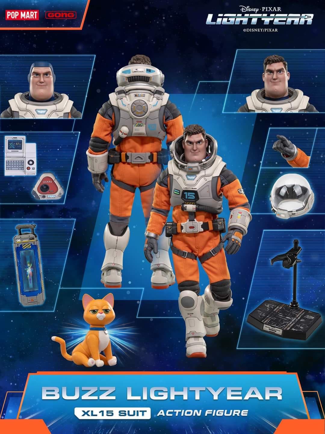 [สั่งจอง]POP MART Gong Studio : Buzz Lightyear XL-15 Suit version (22.5 Cm)