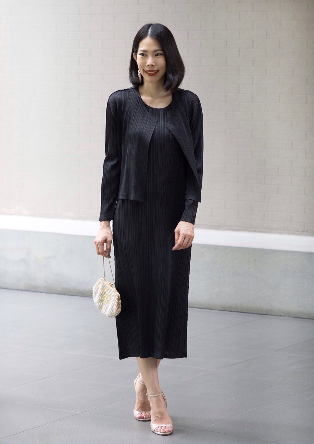 2MUAY BASIC รุ่น GJO8578/GJO7729 SLEEVELESS PLEATED SET เซ็ตพลีทงานคุณภาพ 6สี