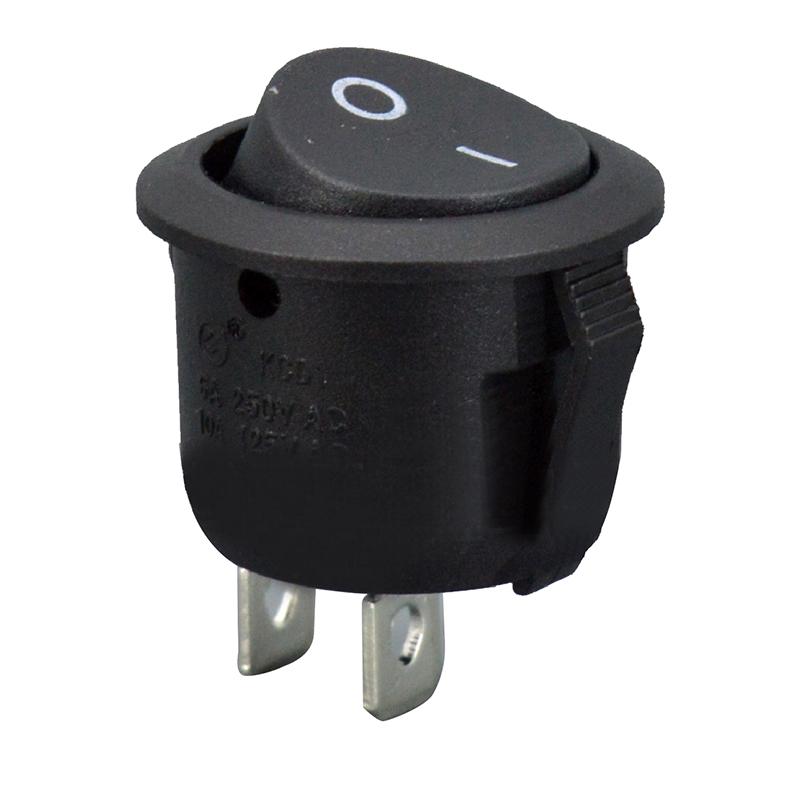 สวิตซ์ เปิด ปิด กลม ROUND ROCKER SWITCH KCD1-105 (20mm) (ON-OFF)
