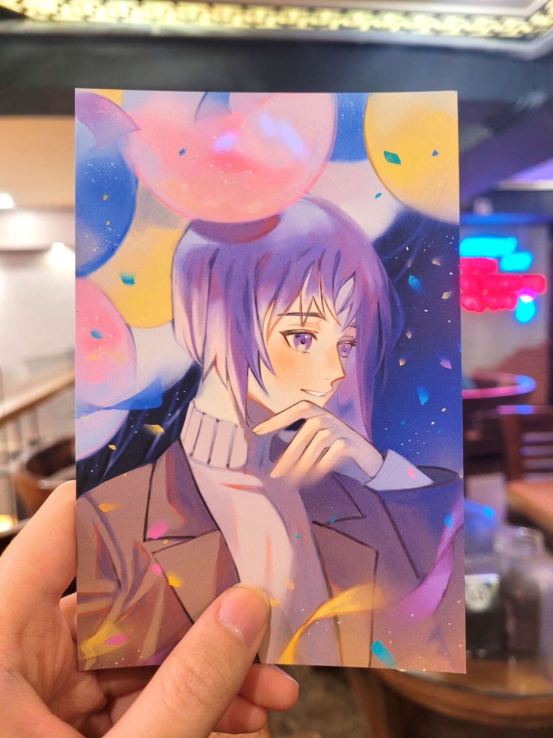 Art Print 4x6" Ken-chan Balloon x Night