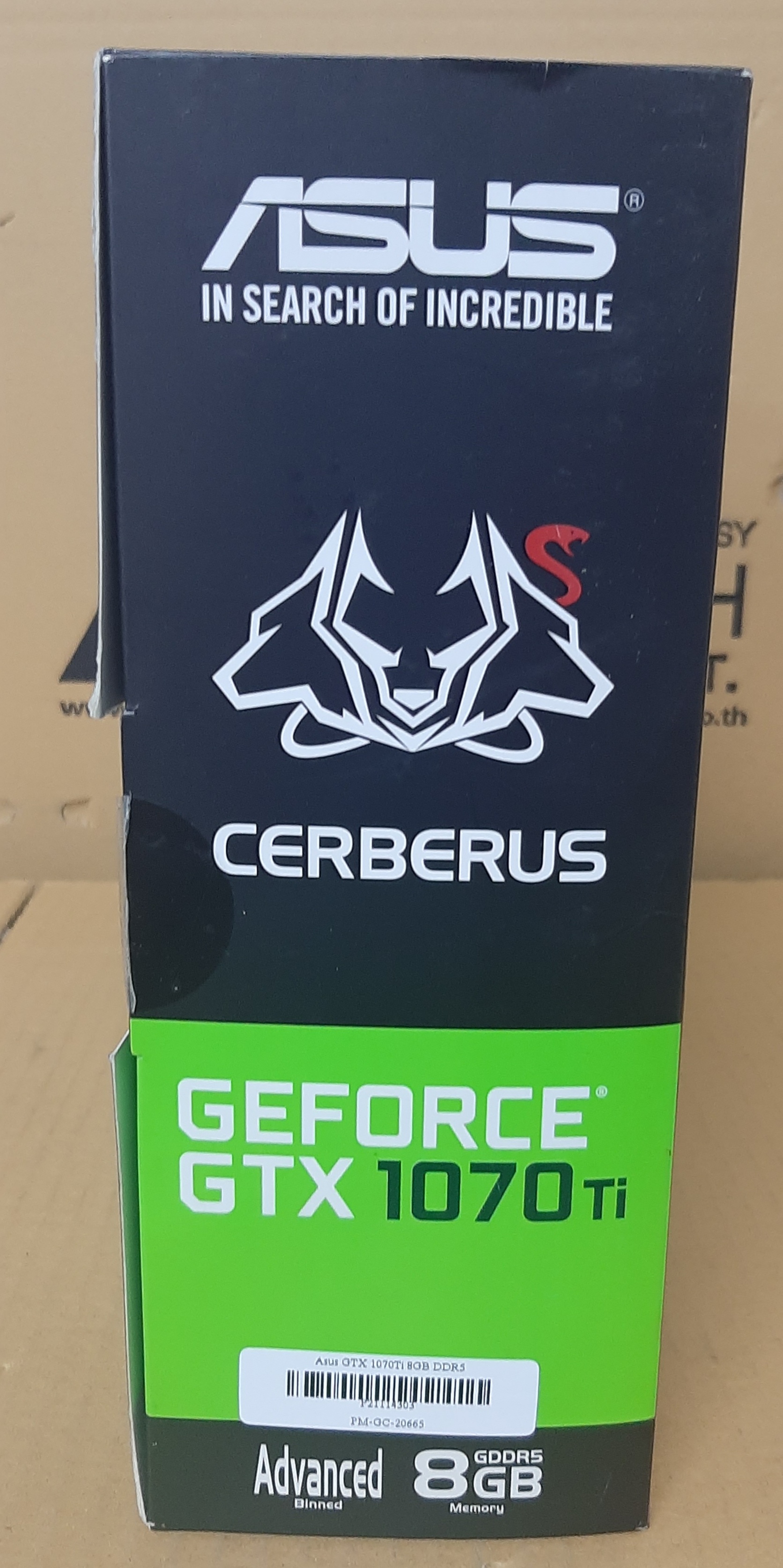 การ์ดจอแสดงผล VGA มือสอง ยี่ห้อ Asus รุ่น GTX 1070Ti 8GB DDR5 ประกันร้าน 1 เดือน