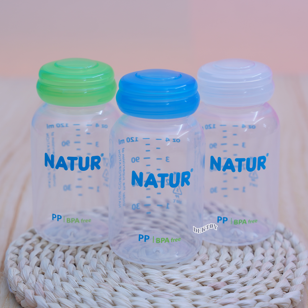 Natur เนเจอร์ ขวดนมเนเจอร์ 4 ออนซ์ แพ็ค3ขวด 80132