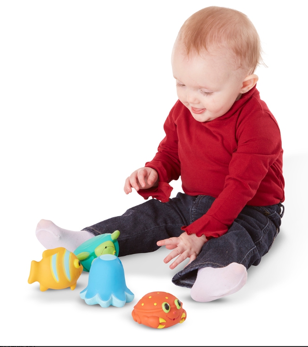 ชุดตุ๊กตารูปสัตว์บีบน้ำ รุ่นสัตว์ทะเล Seaside Sidekick Water toy รุ่น 6435 Melissa&Doug, ของเล่นเสริมพัฒนาการ, ของเล่น