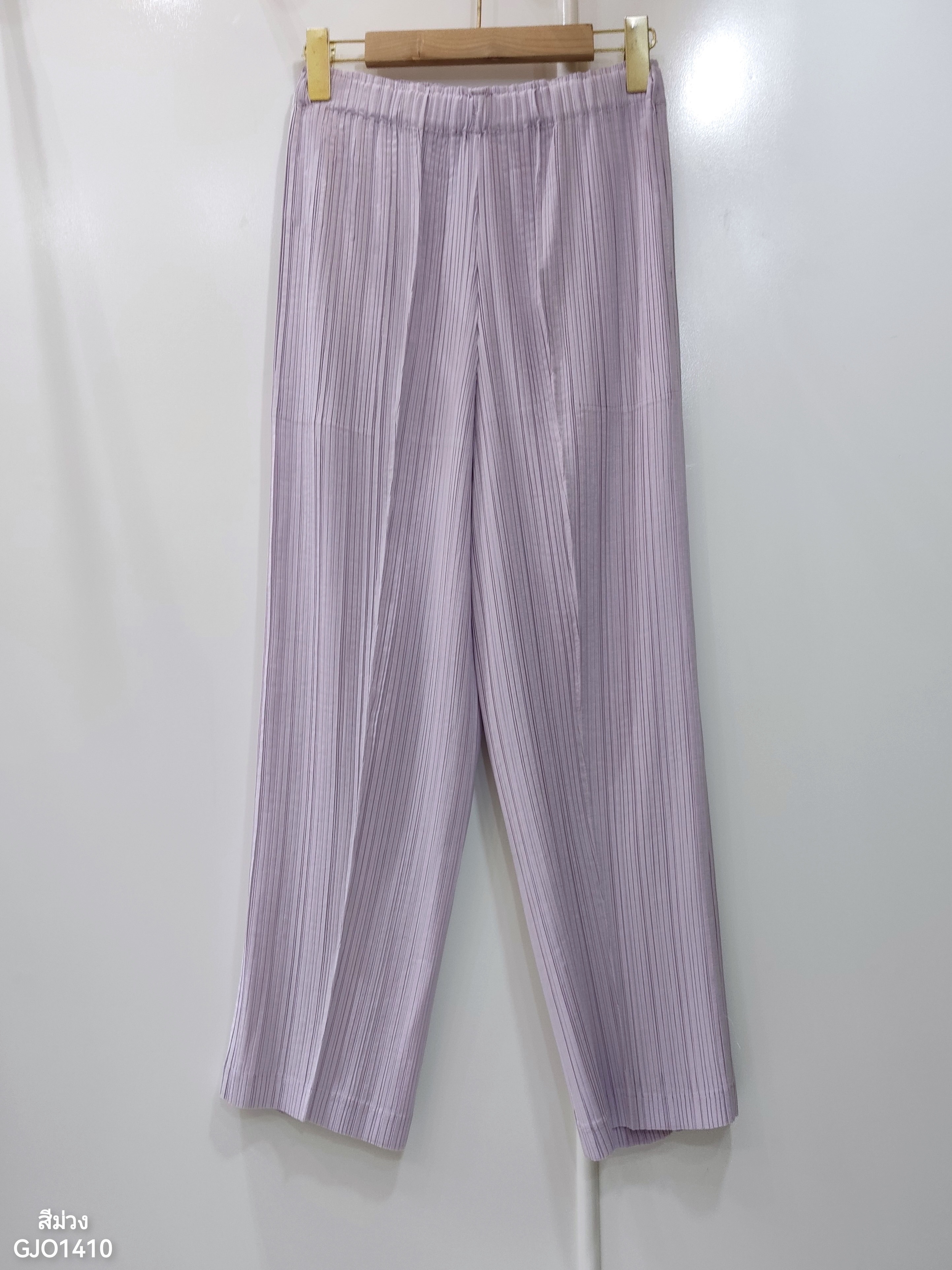 ยาว 36 นิ้ว 2MUAY GJO1410 กางเกงพลีทคุณภาพ STRIGHT PLEATED PANTS 8 สี FREE SIZE