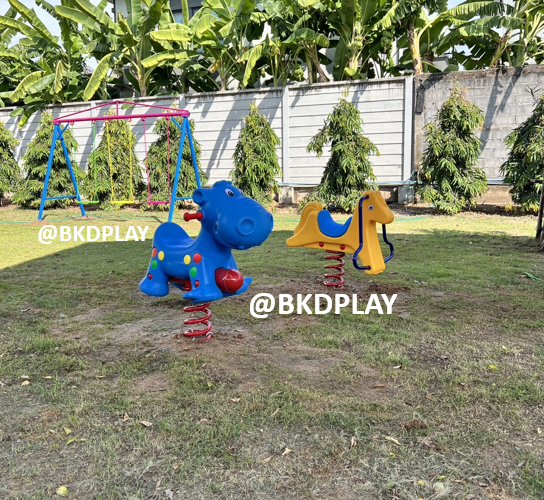 ฮิปโปสปริง,สปริงโยกเยก ของเล่นเด็ก ,ของเล่นสนาม, สินค้าพร้อมส่ง เครื่องเล่นสนามกลางแจ้ง
