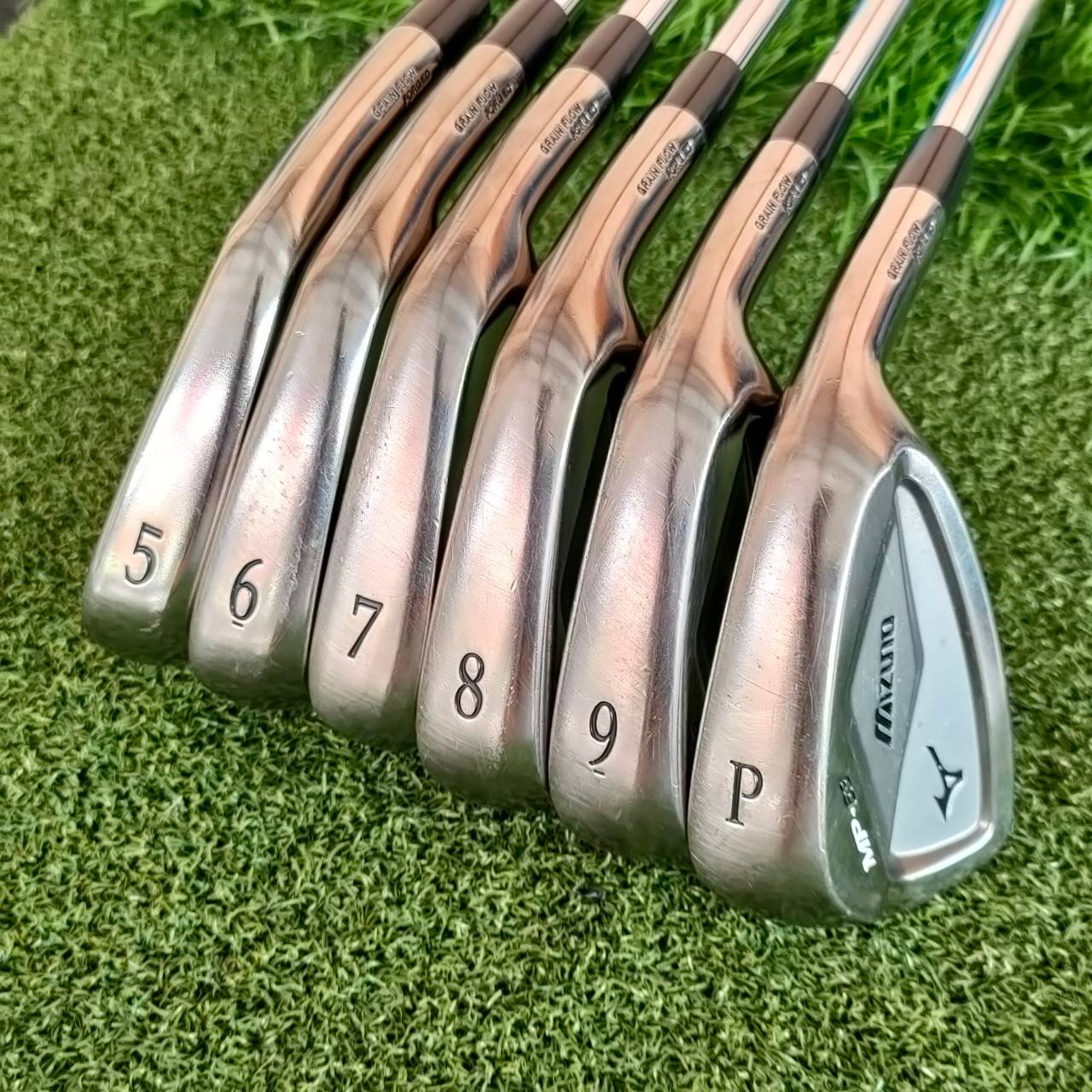ชุดเหล็ก MIZUNO MP-63 Grain Flow Forging process เหล็ก 5 - 9 PW รวม 6 ชิ้น ก้าน DYNAMIC GOLD X100