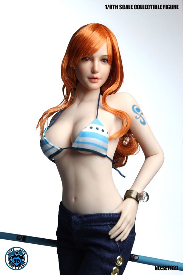 [สั่งจอง]SUPER DUCK SET027 1/6 Cosplay Sexy seaman headsculpt dress set
