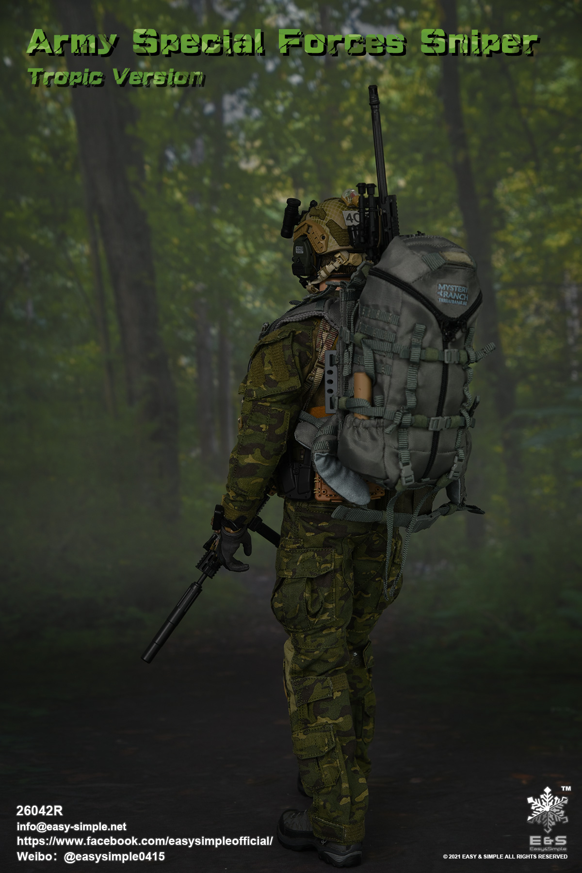 [สั่งจอง] Easy&Simple 26042R 1/6 : Army Special Forces Sniper Tropic Version