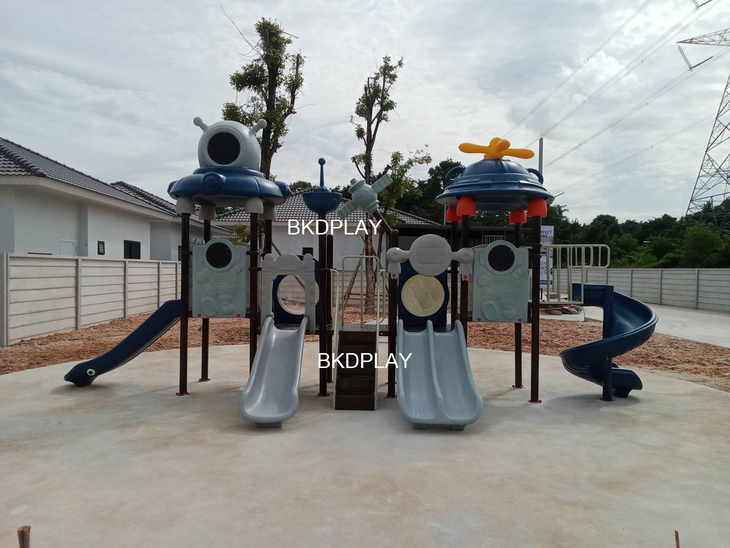 โปรโมชั่นเครื่องเล่นสนามโครงสร้างเสา 89 เครื่องเล่นสนามกลางแจ้ง ,สนามเด็กเล่น,เครื่องเล่นสนามราคาถูก OutdoorPlayground , ของเล่นสนาม, สำหรับบริจาคสนามเด็กเล่น พร้อมส่ง