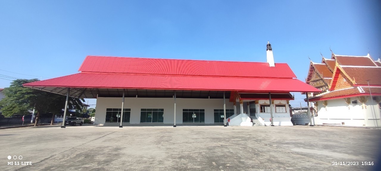 งานสร้างหลังคาคลุมเมรุ วัดบางแพรก